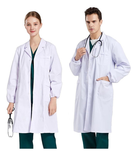 Uniforme Médico,uniforme Laboratorio,ropa Docto,manga Largar