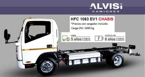 Jac 1063 Ev1 Camión Eléctrico Chasis Cabina Precio + Iva