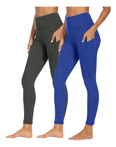 Leggins Con Bolsillo Para Entrenamiento, Talla M, 2 Unidades