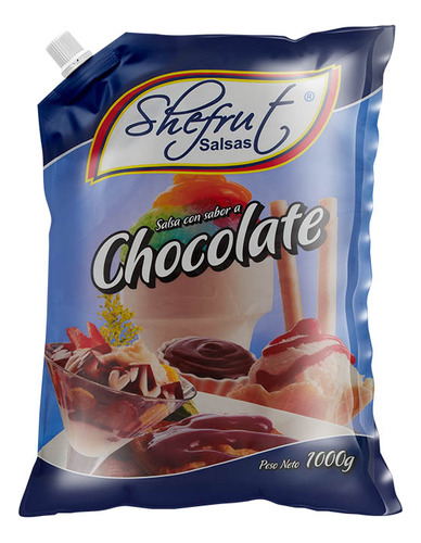 Salsa De Chocolate Bolsa 1000g Shefrut - g a $11