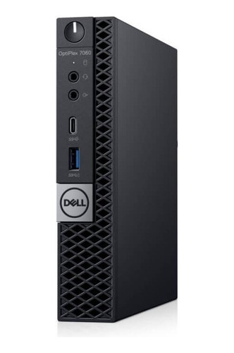 Mini PC Dell OptiPlex Optiplex 7060 com Windows 10,  i7-8700T, placa gráfica  Gráficos UHD Intel® 630, memória RAM de  16GB e capacidade de armazenamento de 240GB - 110V/220V cor preto