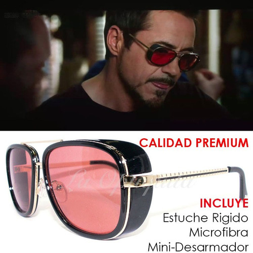 Imagen 2 de 6 de Lentes De Sol Tipo Matsuda Tony Stark Ironman Steampunk Calidad Premium Bsun-001