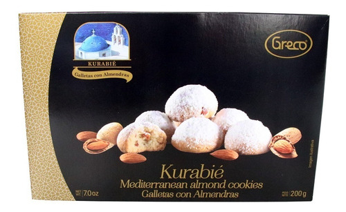 Galletas Con Almendras Kurabié - Greco - Caja × 190g