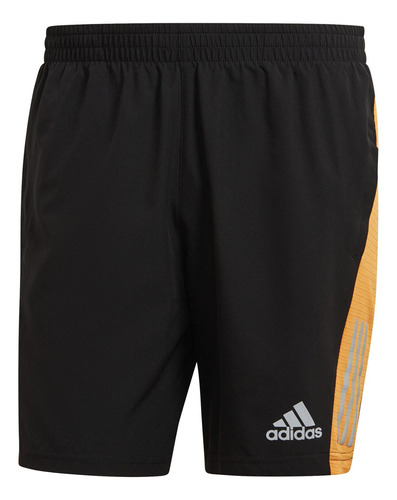 Shorts adidas Own The Run Masculino - Preto E Laranja