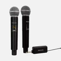 Comprar Set 2 Microfonos Inal. Uhf Philco Pro Recargables