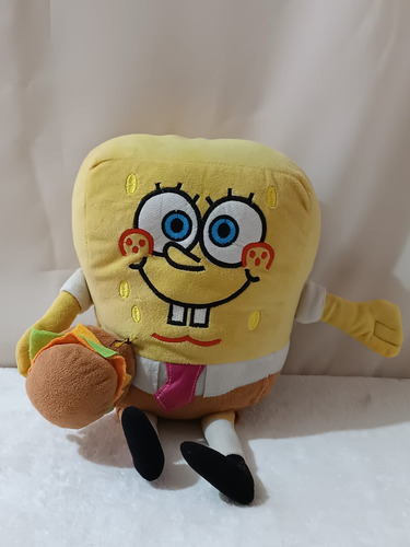 Peluches Bob Esponja Bootleg 35cm (detalles). Amarillo (Usado)