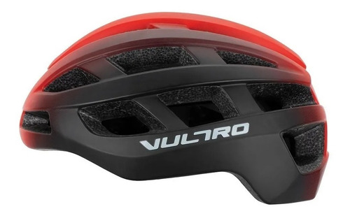 Imagem 2 de 7 de Capacete Ciclismo Vultro Raptor Preto E Vermelho 2022 Bike