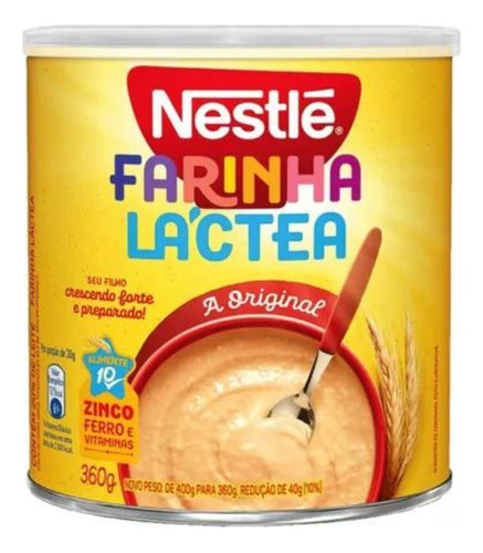 Combo 4 Farinha Lactea Nestle 360g Tradicional