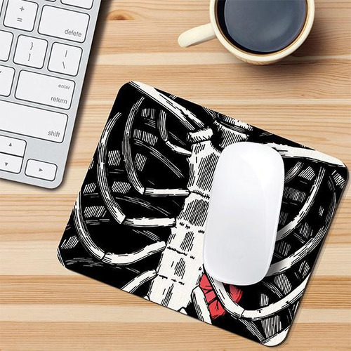 Mousepad Esqueleto Preto 18x22cm