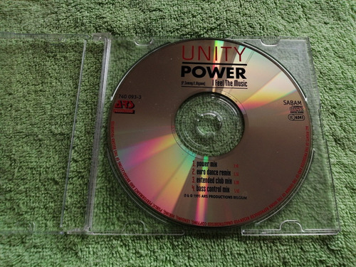 Eam Cd Maxi Single Unity Power I Feel The Music 1995 Europeo
