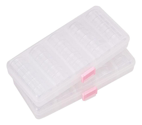 25 Cajas De Almacenamiento Transparentes Mini Transparentes