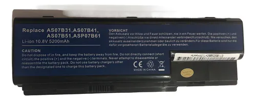 Batería Para Acer Aspire 5230 5235 5310 5315 5920 As07b51