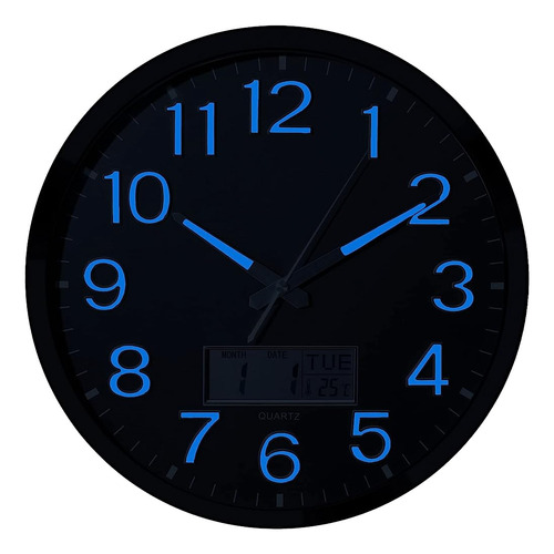 Reloj De Pared De Luz Nocturna Plumeet, 14 Relojes De Pared 