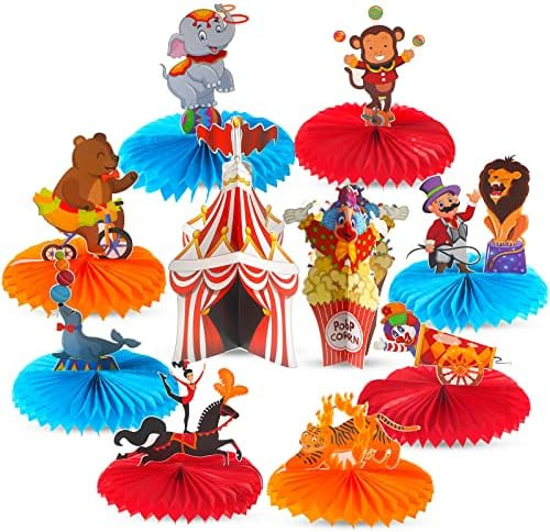 Peça Central De Mesa De Circo Com 10 Peças, Decorações De C