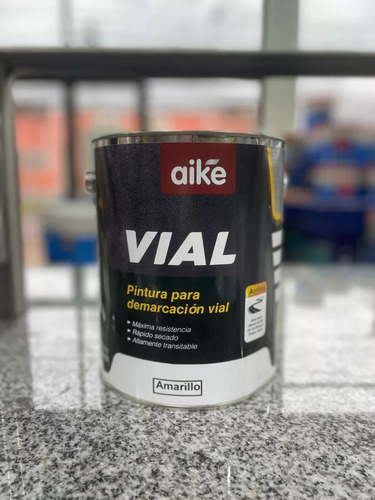 Pintura Vial Reflectiva 4 Litros Pisos Al Thinner Premium