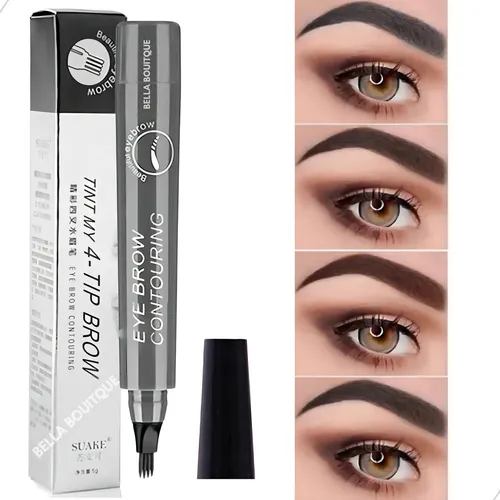 comprar Caneta Henna Efeito Microblading Sobrancelha Cor #4 Cinza