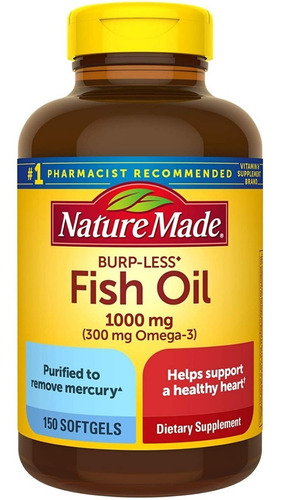 Omega-3 300mg 150cp Naturemade - Unidad a $1965