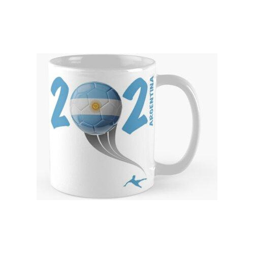 Taza Logotipo De Argentina Copa América Soccer 2021 Calidad 