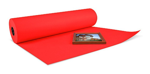 Rollo De Papel Kraft Rojo De 91 Cm X 304 Metros