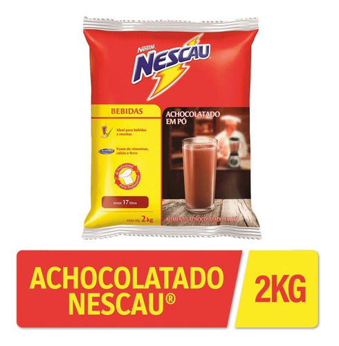 Cacau Em Pó Achocolatado Nescau Actigen Professional - 2 Kg