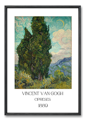 Cuadro Decorativo Vincent Van Gogh Cypresses 