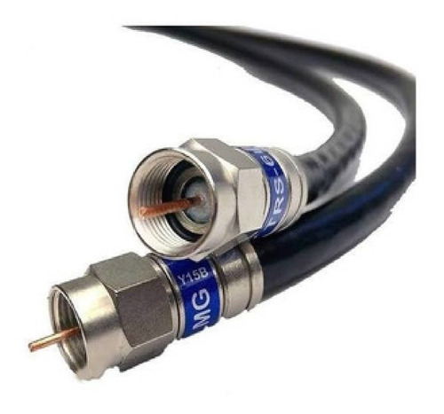 Cable Coaxial Rg-6 Con Campanas Rollo 100 Metros