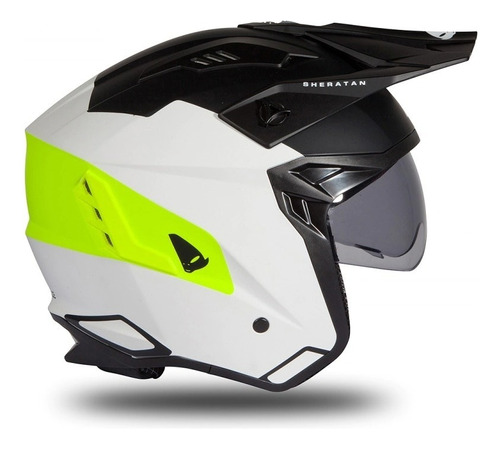 Casco Moto Abierto Trial Ufo Sheratan Jet 23 Solomototeam