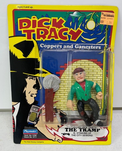Dick Tracy Steve The Tramp Vintage 1990 Playmates C6