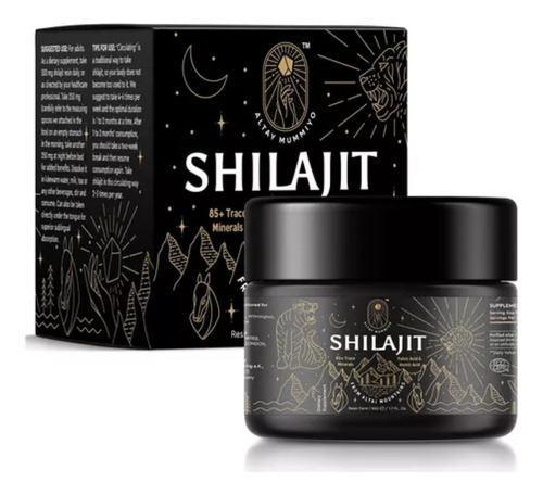 Resina Shilajit Con Acido Fulvico Y Oligominerales, Shilajit