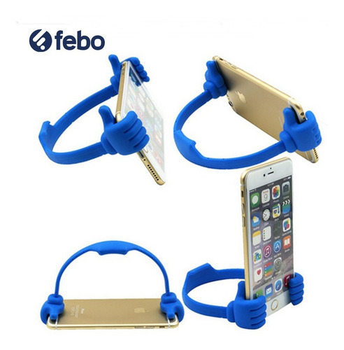 Imagen 2 de 5 de Soporte Celular Flexible P/ Mesa Escritorio Tipo Manos Febo