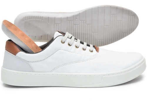 Imagem 4 de 7 de Tênis Casual Canvas Lona Off-white