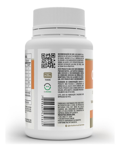 Kit 5 Cúrcuma Plus Vitafor 60 Cápsulas