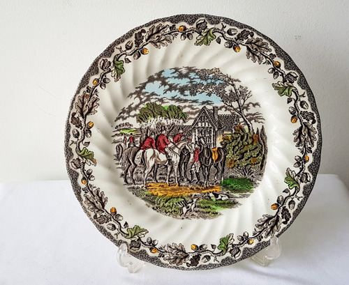 Plato Loza Inglesa Myott Country Life English Scenes 25 Cm