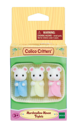 Set De Muñecos Ratones Trillizos Malvavisco Calico Critters