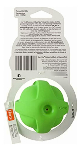 Hartz Duraplay Ball Squeaky Latex Dog Toy, Medium, 3 Pack