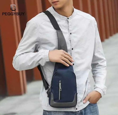 Imagen 9 de 10 de Mariconera Pechera De Calidad Con Usb , Mochila Cruzada T- P