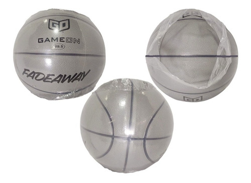 Balón Gris Basquetbol Balón Cesto Juego Ejercicio Deporte