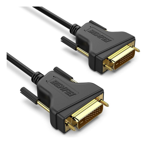 Benfei Cable Dvi A Dvi 5.9 Ft Dvi-d 24 1 Cable Chapado Oro