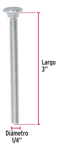 Tornillo Tipo Coche 1/4' X 3' Fiero 44717