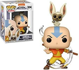 Funko Pop! Animación: Avatar - Aang Con Momo Fkb