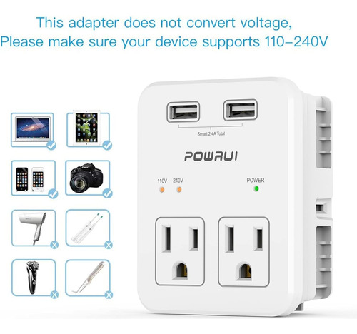 Adaptador De Enchufe Europeo Travel Essentials - Internation
