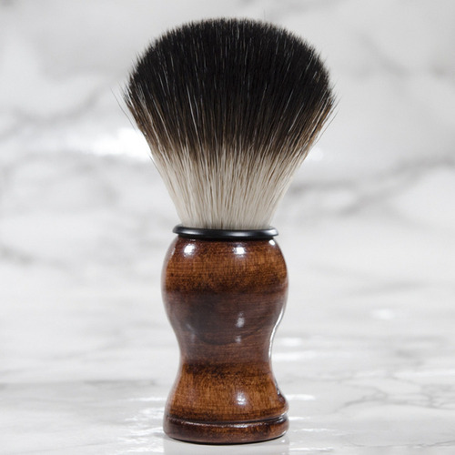 2 Limpiadores De Barba Facial Con Mango De Madera Para Afeit