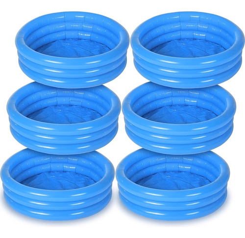 6 Pack Kiddie Pool Para Niños Pequeños 34 X 10 Pulgadas Infl