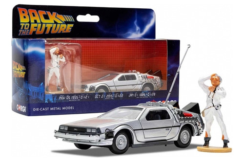 Corgi 1:36 Delorean Dmc With Doc Brown Figure * Back To The