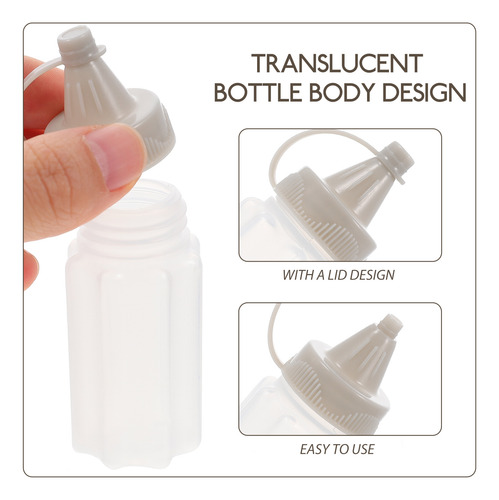Botellas De Plástico Para Exprimir Salsas, 8 Unidades