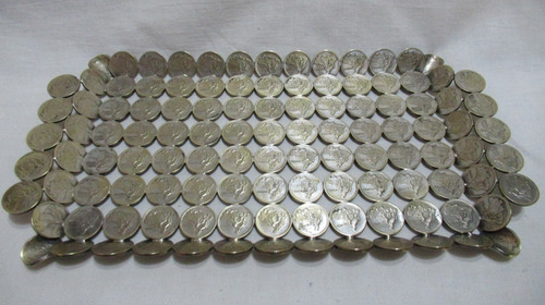 Bandeja Realizada Con 114 Monedas 2 Cruzeiros Brasil 1945-53 (Usado)