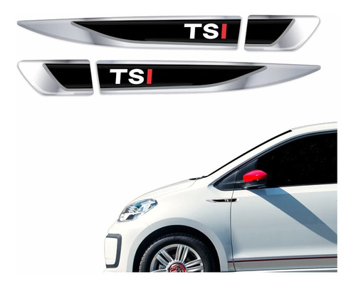 Par Emblemas Laterais Paralama Porta Volkswagem Up Tsi Res54