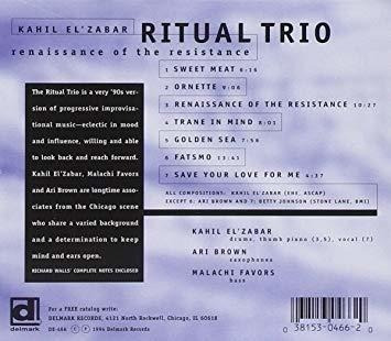 Ritual Trio Renaissance Of The Resistance Usa Import Cd