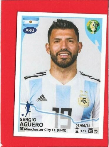 Lámina Álbum Copa América Brasil 2019 / Sergio Aguero #126