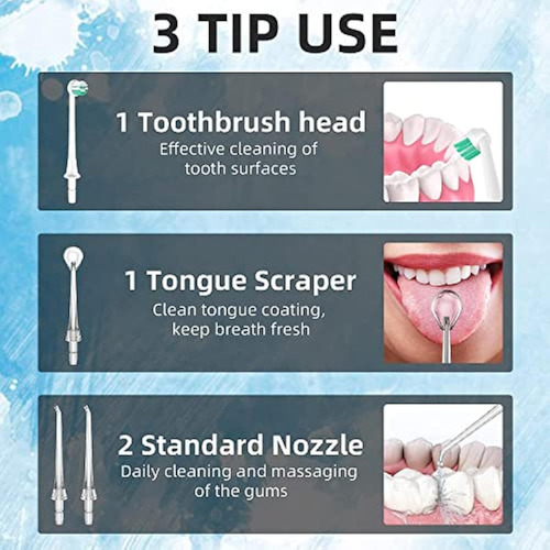 Limpiador De Dientes Con Hilo Dental Recargable